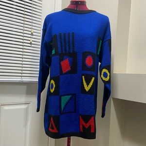 Colorful Geometric Sweater